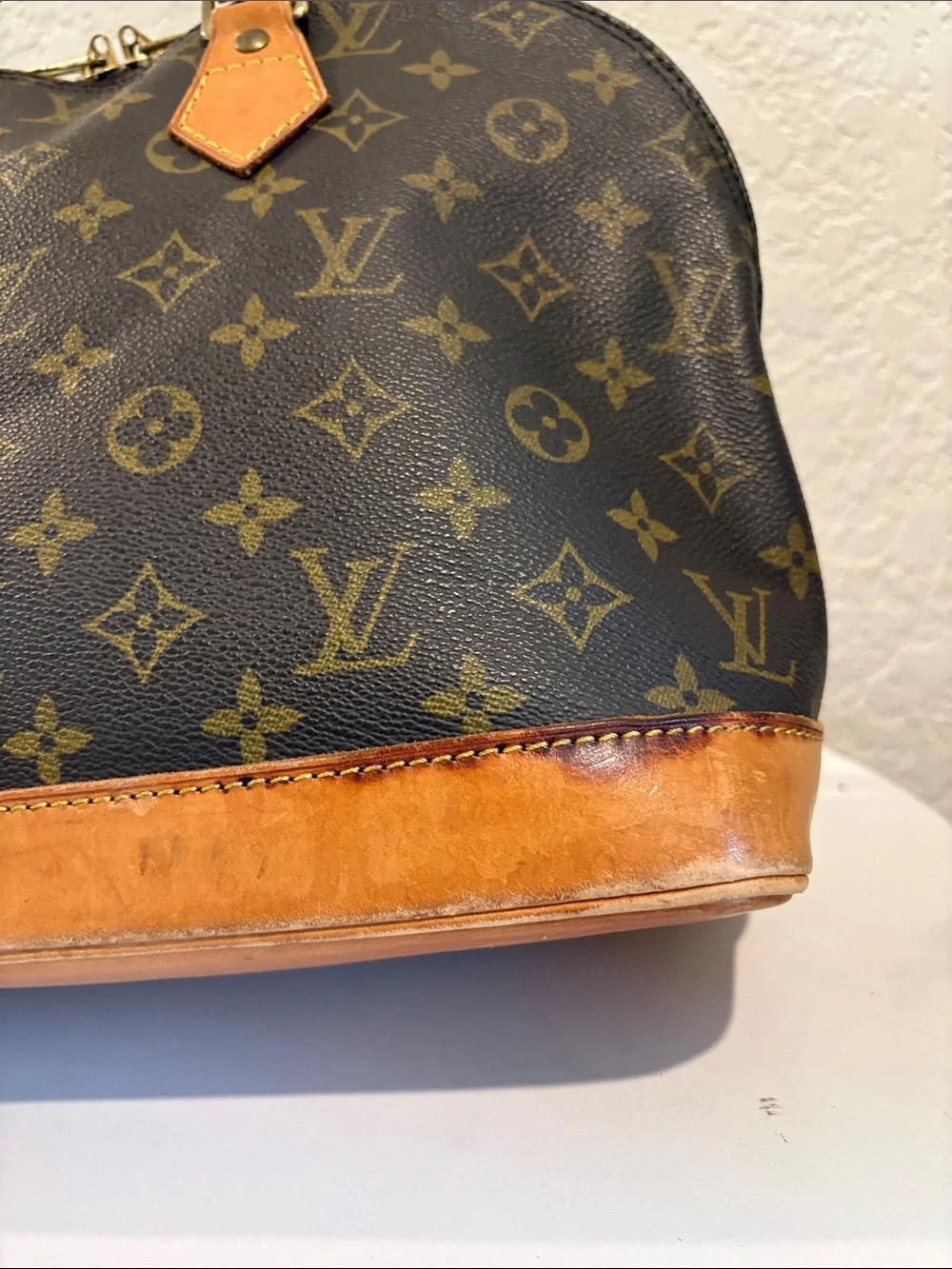 Sold Louis Vuitton Hand Bag Alma Brown Monogram LV